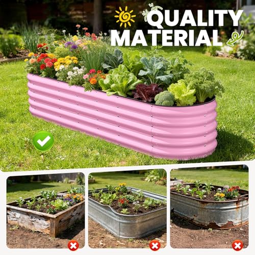 Rust-Resistant Steel Garden Bed for Vegetables Herbs Flowers