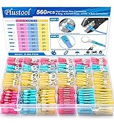 800PCS Solder Seal Wire Connectors,Plustool Self-Solder Heat Shrink Butt Connectors,Solder Sleeve...