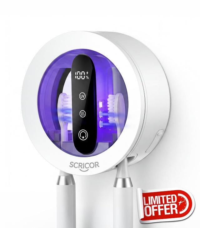 2026 Upgraded Toothbrush Holder with Dual UV & Heated Drying