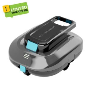 STARRYBOT Cordless Robotic Pool Cleaner with Dual high-Efficiency Motors Delivers Strong Suction