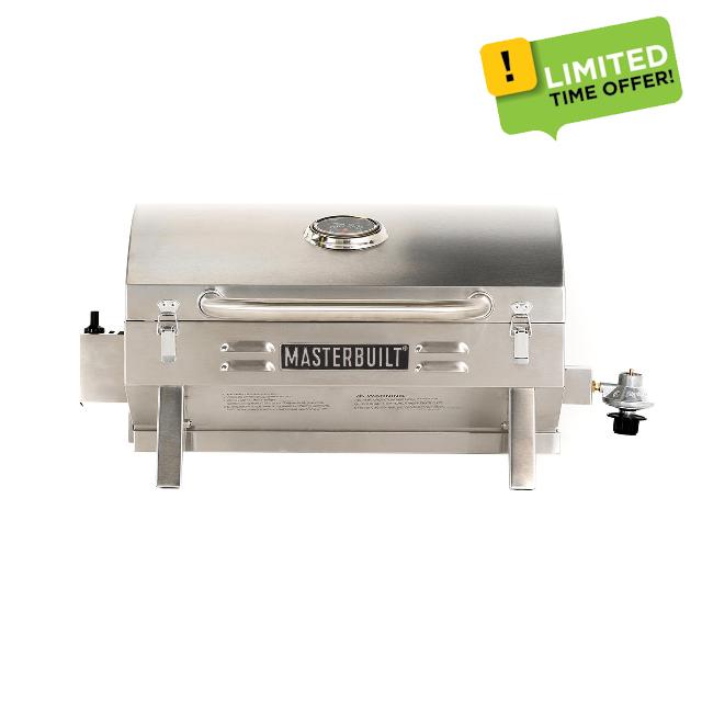 Masterbuilt Portable Propane Gas Grill with Folding Legs