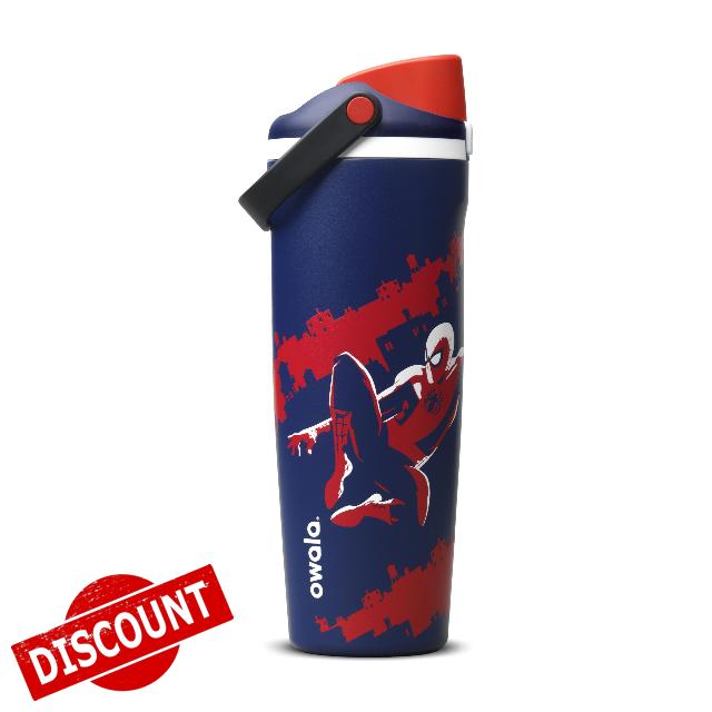 Owala Spiderman FreeSip Sway Insulated Stainless Steel Water Bottle with Two-Way Spout
