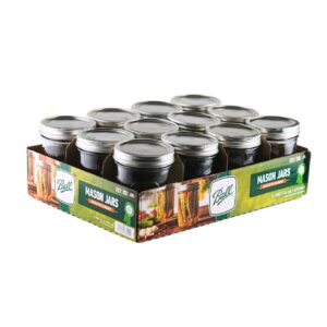 Ball - 16oz Wide Mouth Jars with Lids & Bands 12 Pack Jars