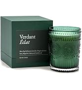 Swiss Scented Glass Candle - Matcha Rêverie, Luxury Soy Wax Candle with 40-Hour Burn Time, Vegan-...
