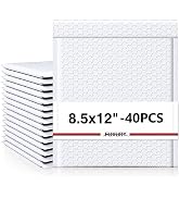 Fuxury 40 Pack Black Bubble Mailers 8.5x12