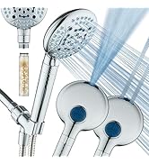 AquaCare Skin & Hair - World's Only Handheld Shower Head Filter with Built-in Hand Shower Bracket...