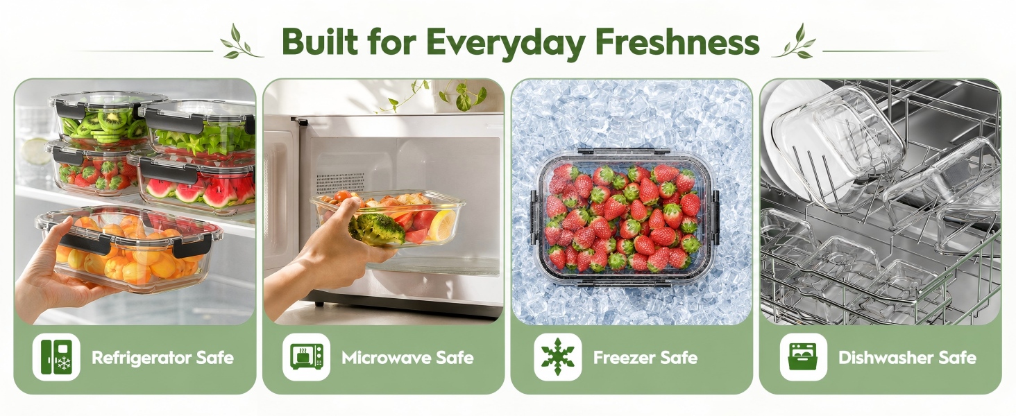 glass food storage containers