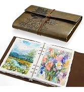 Prudiut 30 Sheets Watercolor Sketchbook, 140 lb/300 GSM Watercolor Journal Cold Press Watercolor ...