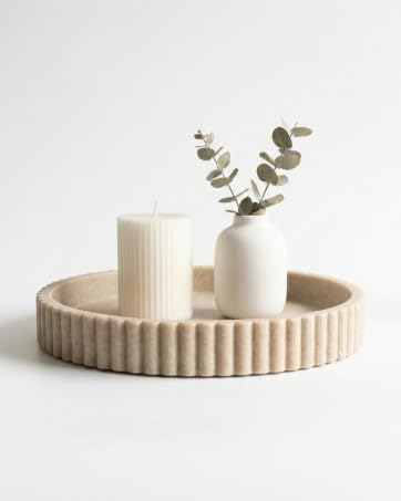 OAKOA Decorative Fruit Bowl for Kitchen Counter - Large Decorative Bowl for Home Decor - Concrete...