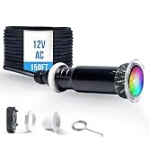 120V 10-Inch Pool Light for Inground Pools, IP68 Waterproof Pool Lights, Includes 2 x 500W Incand...