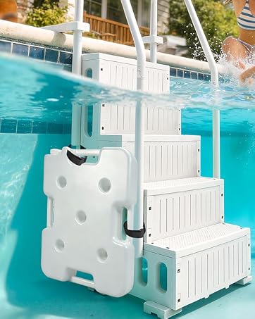 COZYDIG 2Pack Pool Ladder Weights for Above Ground Pools, 96lbs HDPE Pool Step Weights - Reusable...