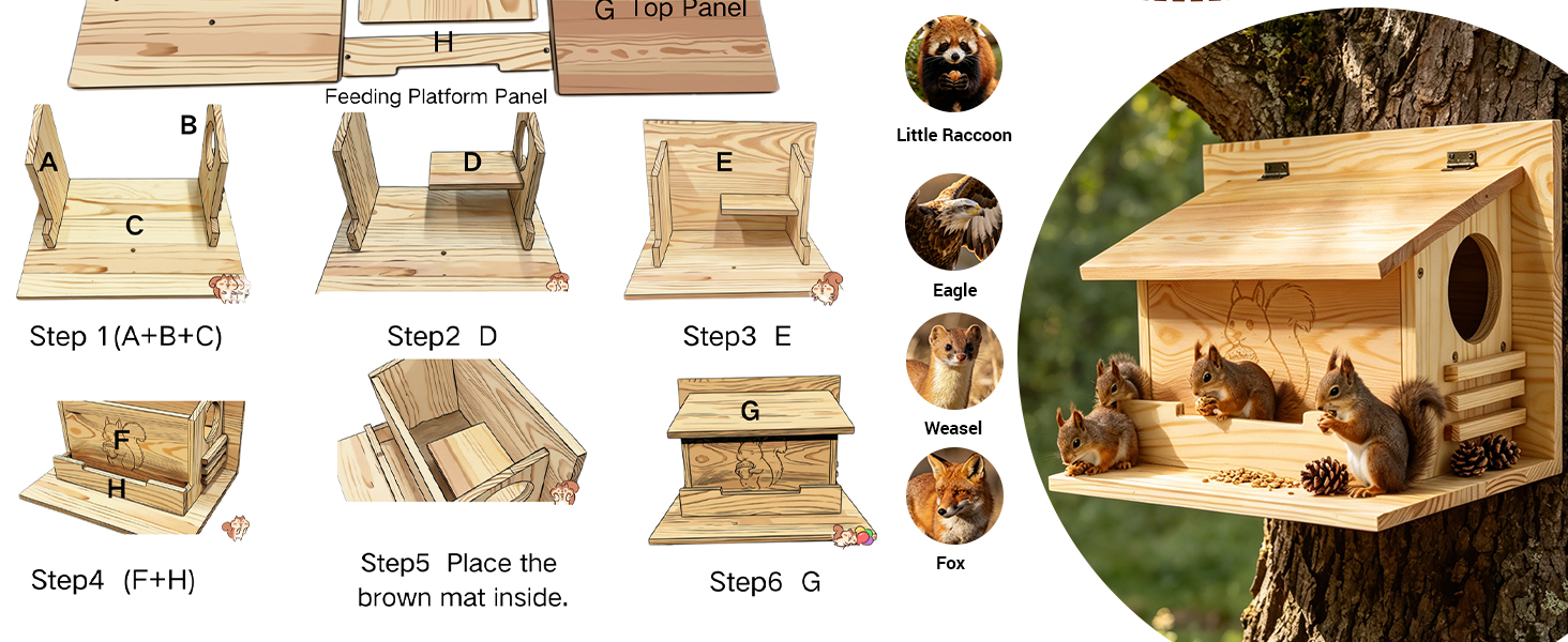 squirrel box with camera solar powered