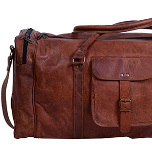 Leather duffel duffle bags