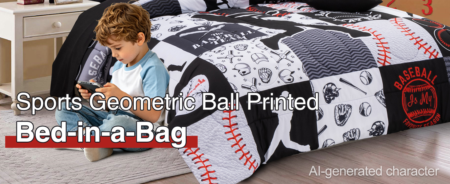 BaseBall Comforter Set