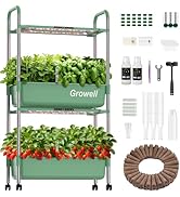 Growell Hydroponics Growing System Kit, 81 Pods Vertical Indoor Herb Garden with Smart LED Grow L...