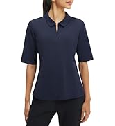baleaf Women's Golf Shirts Sleeveless Pockets Tennis Tops Workout Athletic Polo V Neck Collared UPF