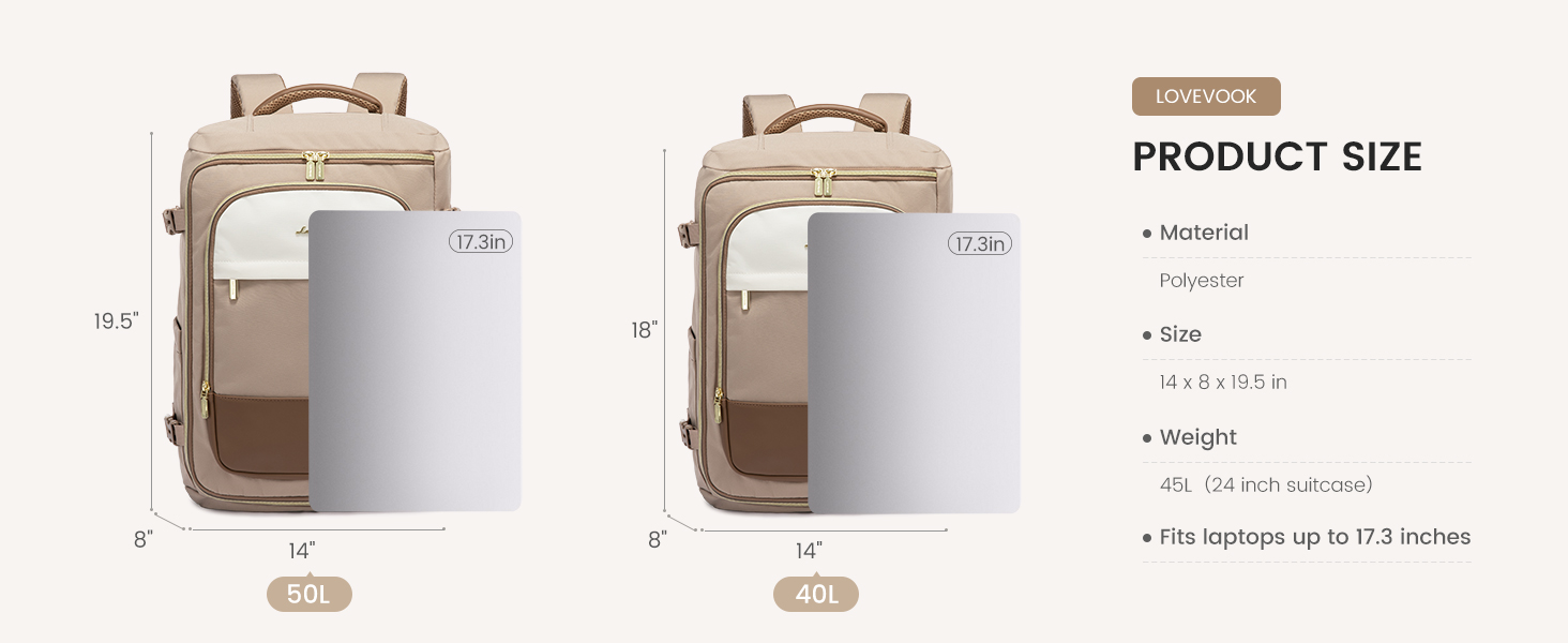 large travel backpack for women