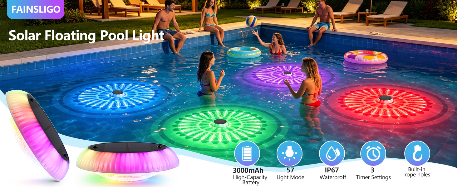 floating pool lights