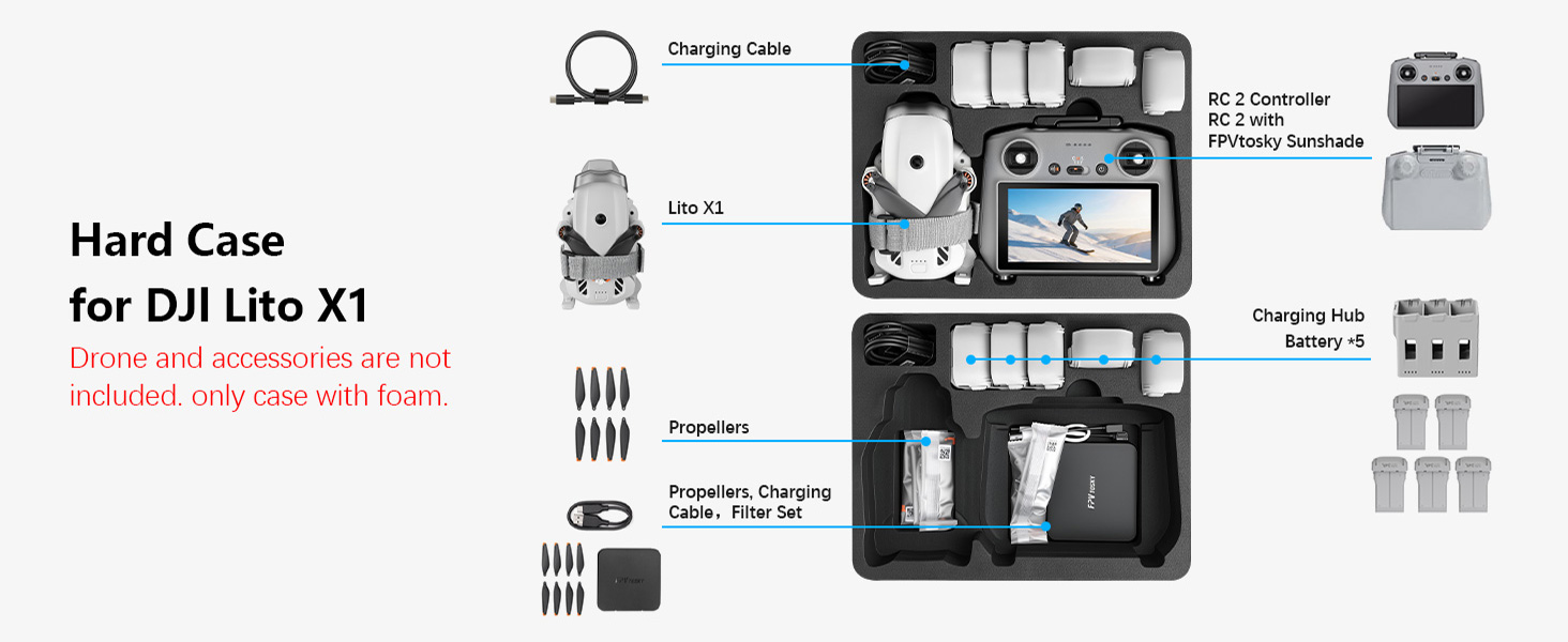 hard case for dji lito x1