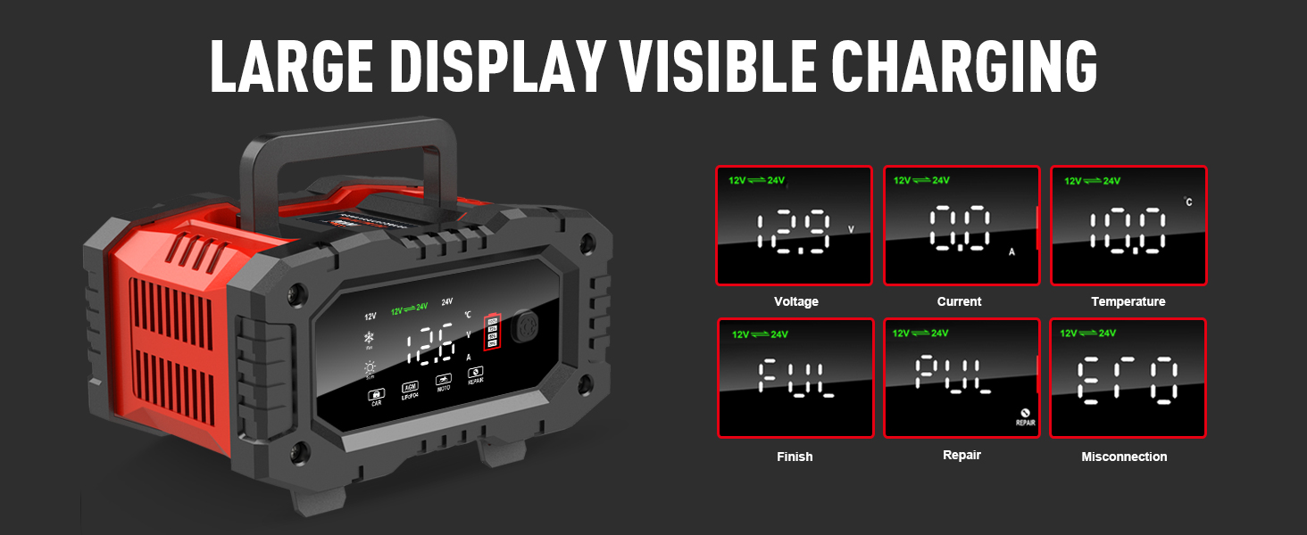 Lifepo4 Float Fully-Automatic Smart Charger