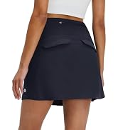 M MAELREG Women's Golf Skirts Skort with Zipper Pockets High Waisted Lightweight Tennis Skirt wit...