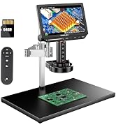TOMLOV Autofocus Digital Microscope TM3K-AF Max: 3K Flex Arm HDMI Microscope with Screen, Micro S...
