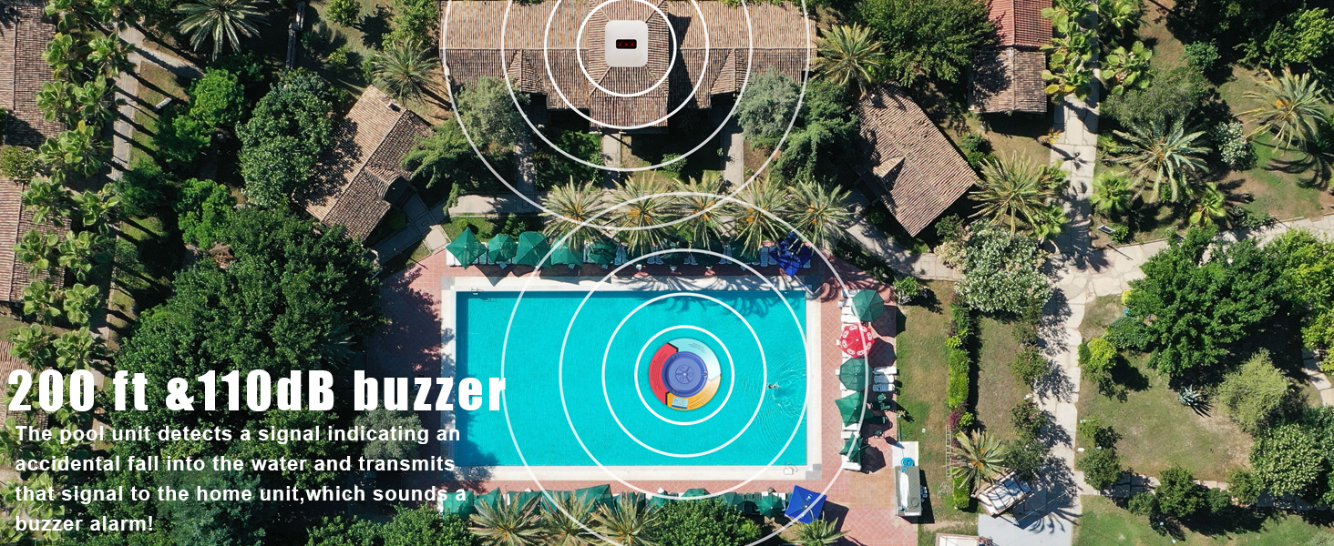 pool alarm, floating pool alarm, pool safety alarm, above ground pool alarm
