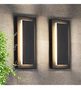 ZSMAIKU 24 in Modern Long Outdoor Wall Lights Exterior Lights for House,LED Outdoor Wall Sconce S...