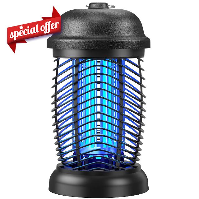 Upgraded Bug Zapper Outdoor 4200V Mosquito Zapper High Powered Less Energy Used Bug Zapper for Backyard Patio Camping Indoo