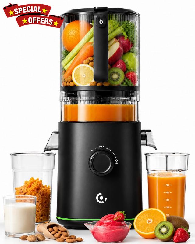 AMZCHEF 3-in-1 Cold Press Juicer