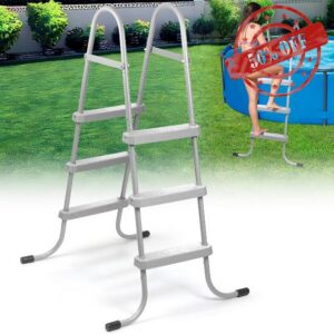 3-Step 42" Steel Frame Above Ground Swimming Pool Ladder