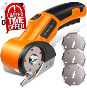 2026 Upgrade Cordless Electric Scissors with 3 Tungsten Steel Blades