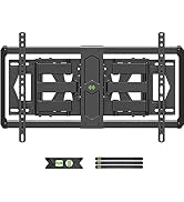 USX MOUNT Ultra Slim TV Wall Mount for Most 37-90 inch TV, Full Motion TV Mount Dual Swivel Artic...
