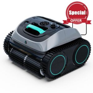 (2026 NEW) WYBOT C1 Robot Pool Vacuum for Inground Pools - Wave Green (Renewed)