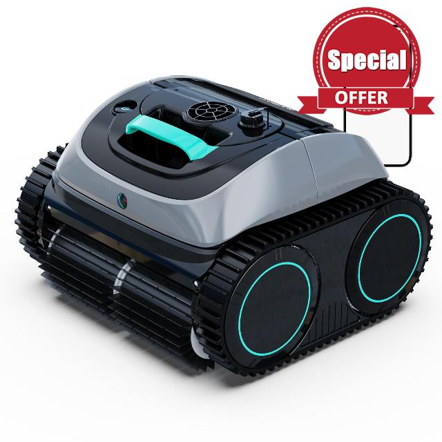 (2026 NEW) WYBOT C1 Robot Pool Vacuum for Inground Pools - Wave Green (Renewed)