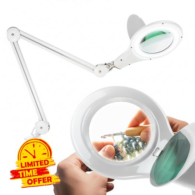 Brightech LightView PRO Magnifying Desk Lamp