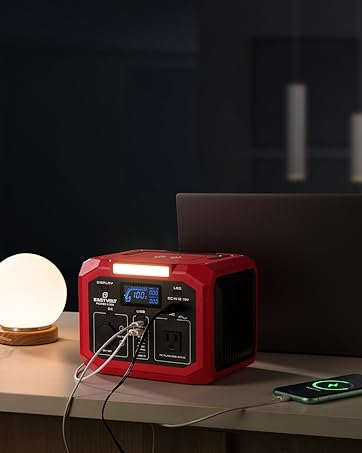 Eastvolt Portable Power Station 240W, 201.6Wh/56000mAh Lithium-Ion Battery with 110V AC Outlet, S...
