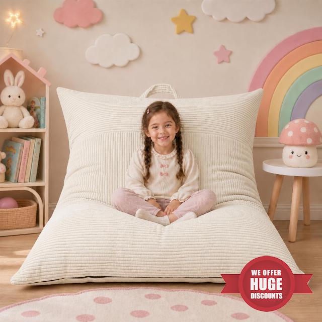 HUGHEAVEN 3 in 1 Kids Bean Bag Chair Couch