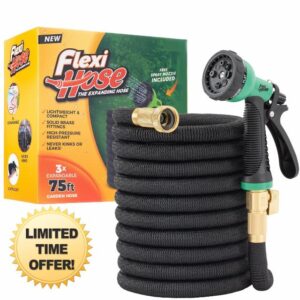 Flexi Hose Expandable Garden Hose with 8 Function Nozzle