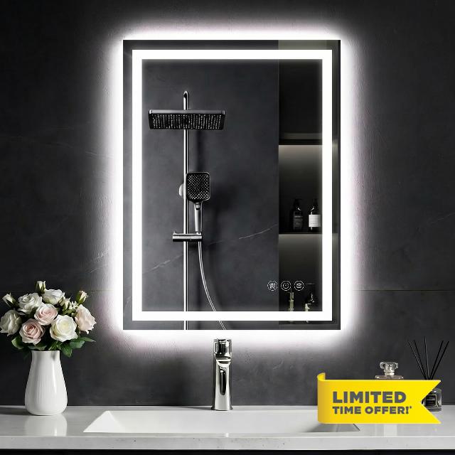 24"x 32" LED Bathroom Mirror with Light