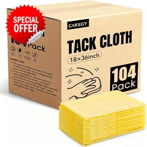 CAREGY 104Pcs Tack Cloth for Removing Dust from Woodworking