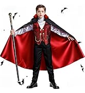 BLmukce Witch Costume, Halloween Witch Dress with Broom for Girls 3-8 6-12, Halloween Costume GIf...