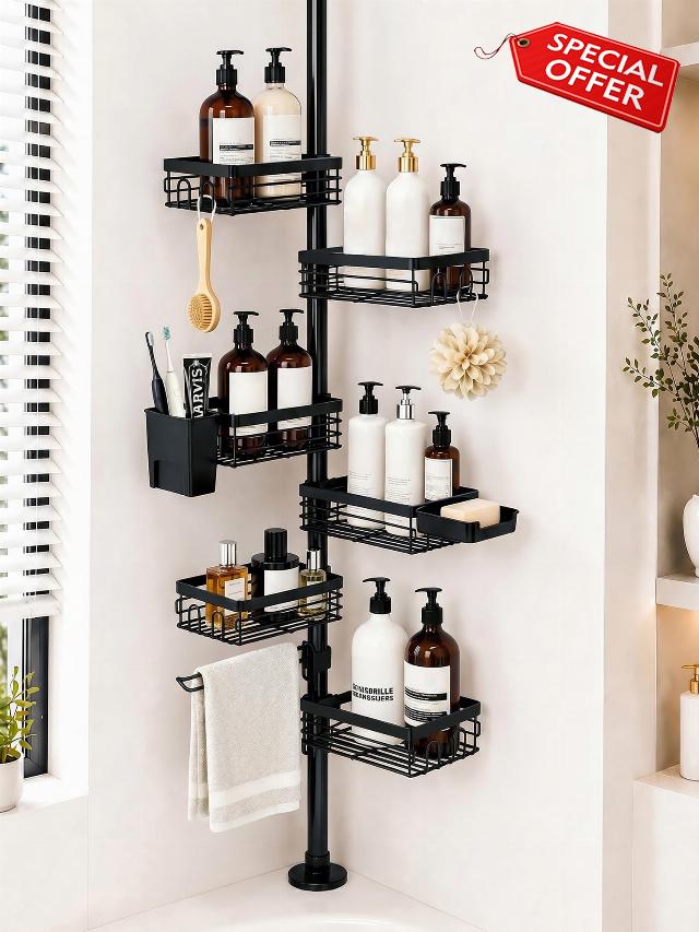 Universal Corner Shower Caddy Tension Pole