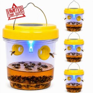 4 Pack 2026 New Upgrade Wasp Trap Outdoor Hanging