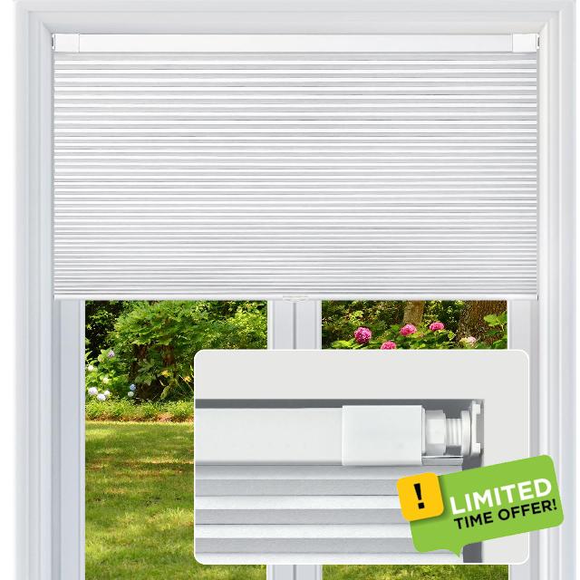 No Drill No Tools Cordless Cellular Shades