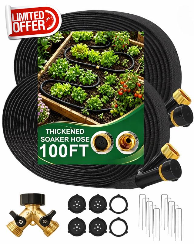 Soaker Hose 100 ft for Garden