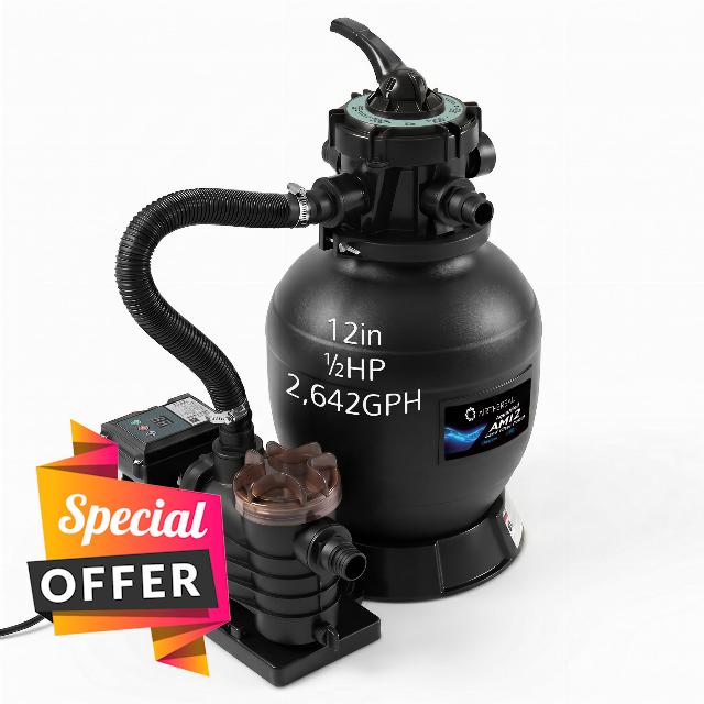 Airthereal AquaMind AM12 Sand Filter Pump for Above Ground Pool