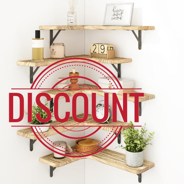 Fixwal Floating Shelves for Wall Set of 5