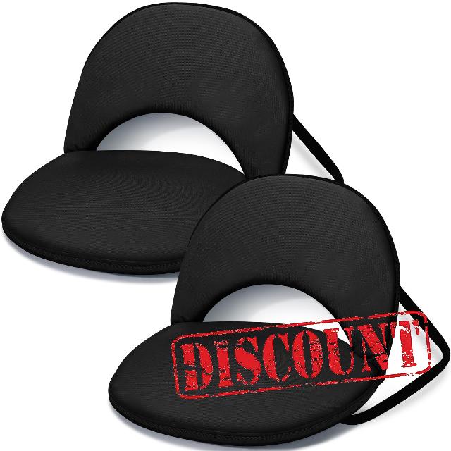 Maitys 2 Pcs Stadium Seats for Bleachers with Back Support