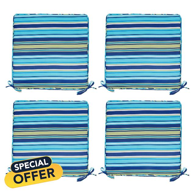 4 Pack Patio Cushion Covers Replacement